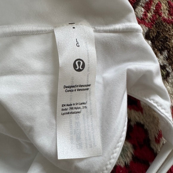 Lululemon Athletica Classic Wundermost White Bodysuit - Picture 10 of 12